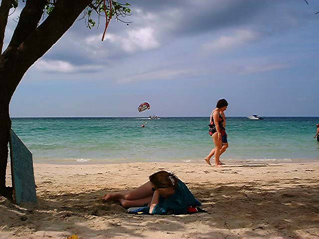 Relaxing on the Beach