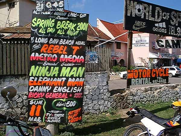 All Day All Night Spring Break 2001 Sign in Negril