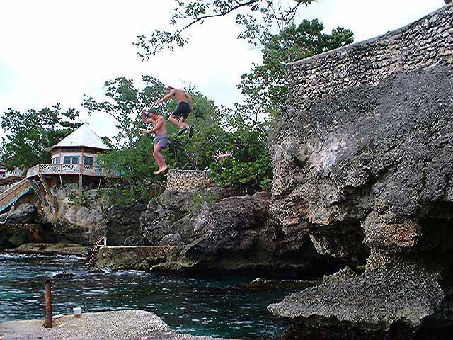 Jumping the Cliffs at Xtabi