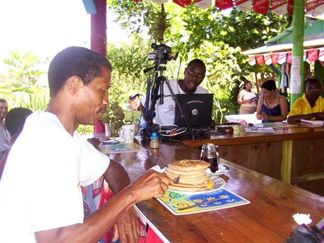 Selina's Banana Pancake Eating Record Holder