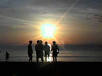 Sunset at Travellers Beach with Cucumber in Negril Jamaica