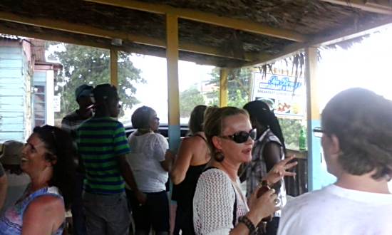 Bar at Sea Breeze Restaurant in Negril Jamaica