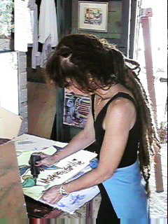 Geraldine at Work in Negril Jamaica