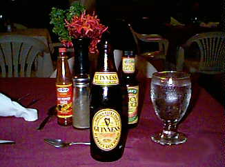 Guinness at Mariner's Inn in Negril, Jamaica