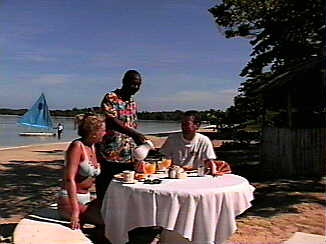 Negril Cabins Dining Lobster Lunch