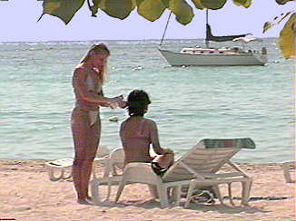 Primping at Roots Bamboo in Negril Jamaica