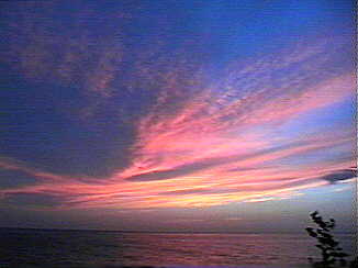 Colors after sunset at Mariner's Inn in Negril Jamaica