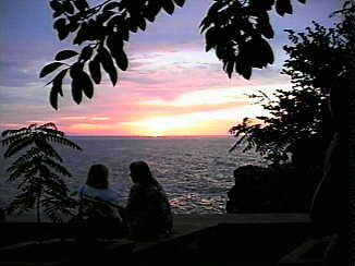 Sunset at Rick's Cafe in Negril Jamaica