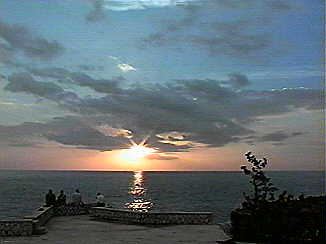 Friends at Sunset at Mirage Resort in Negril, Jamaica
