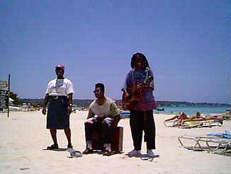 Survivors on the Beach in Negril Jamaica