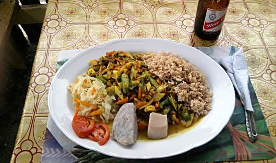 Lunch at Sea Breeze Restaurant in Negril Jamaica